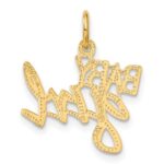 14k BABY GIRL Charm - Image 3