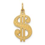 14k Dollar Sign Charm