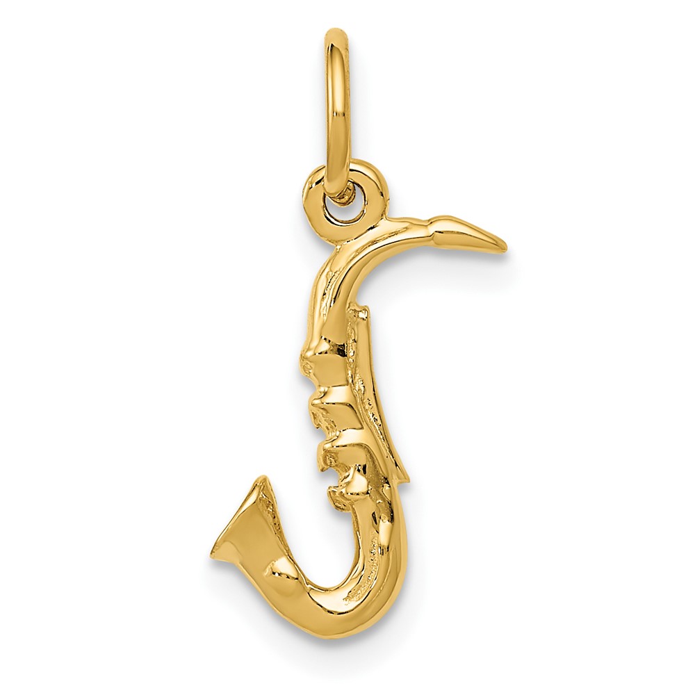 C1090.jpg 14k 3-D Saxophone Charm - Image 1