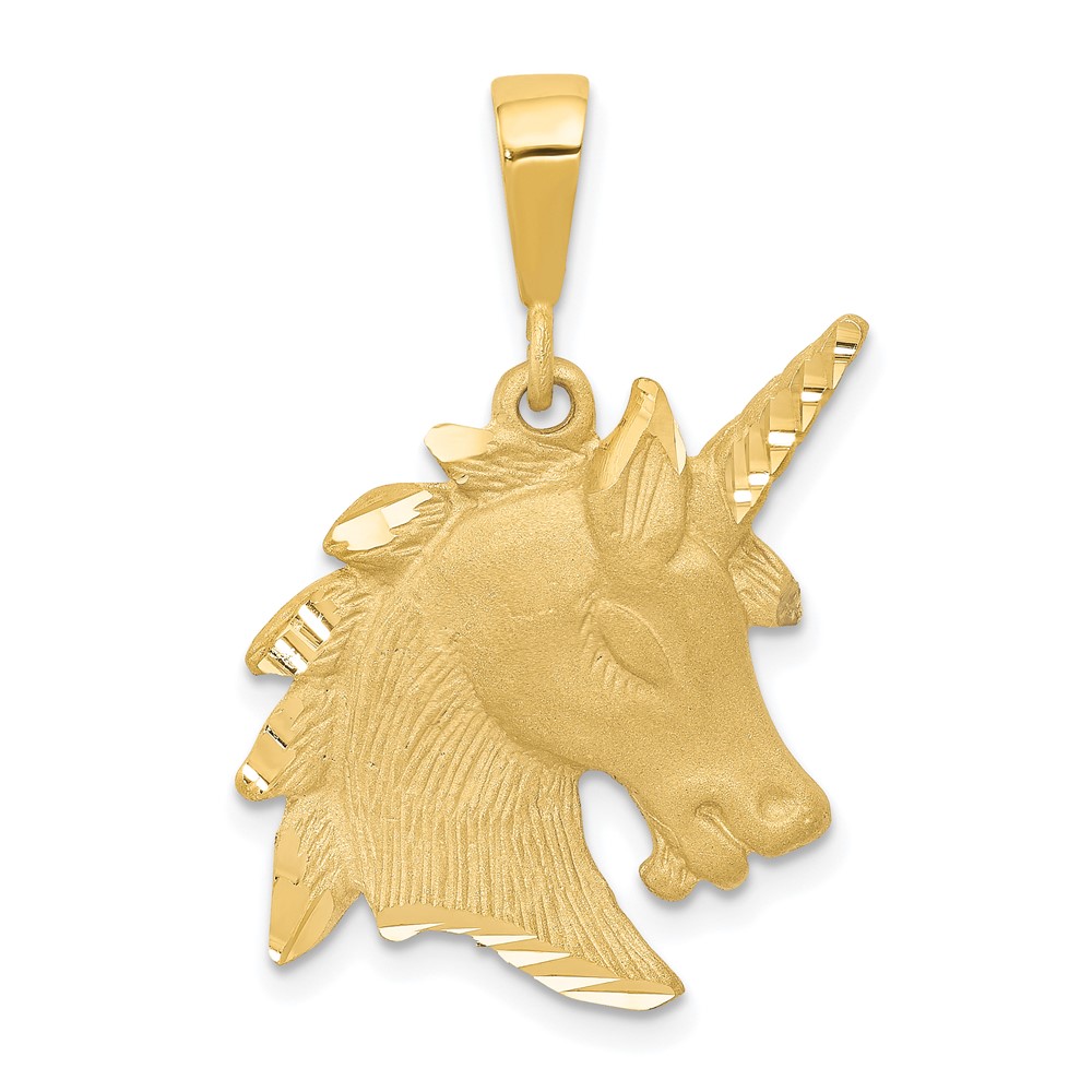 C1149.jpg 14k Unicorn Head Charm - Image 1