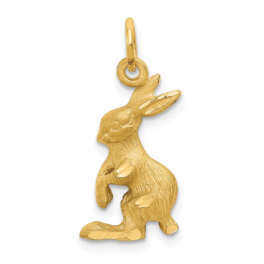 C1161.jpg 14k Jack Rabbit Charm - Image 1