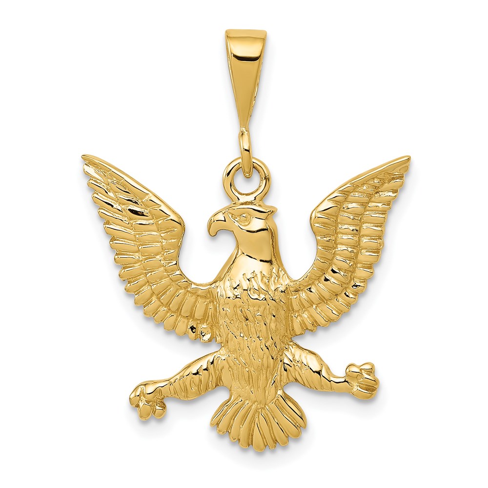 C1209.jpg 14k Eagle Charm - Image 1