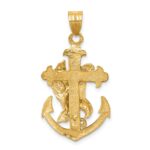 14k Mariners Cross with Eagle Pendant - Image 4