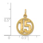 14k 15 in Circle Pendant - Image 4