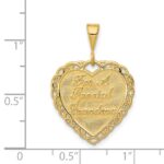 14k Reversible FOR A SPECIAL GRANDMA / SO MANY HEARTS Pendant - Image 4