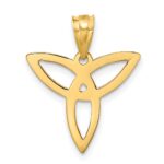 14k Trinity Symbol Charm - Image 3