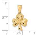 14k Shamrock Charm - Image 4