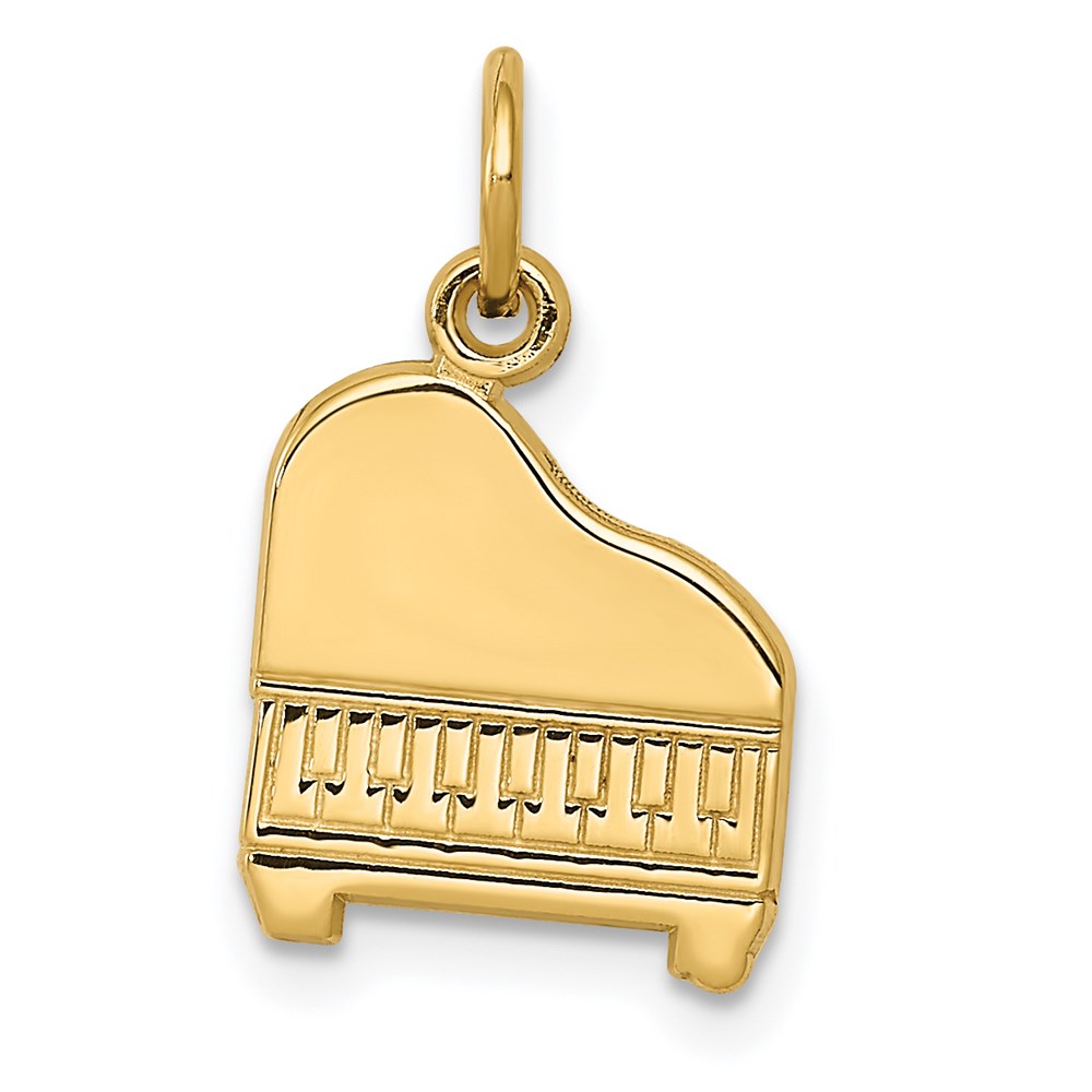 C1792.jpg 14k Baby Grand Piano Charm - Image 1