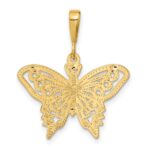 14k Diamond-cut Butterfly Charm - Image 3