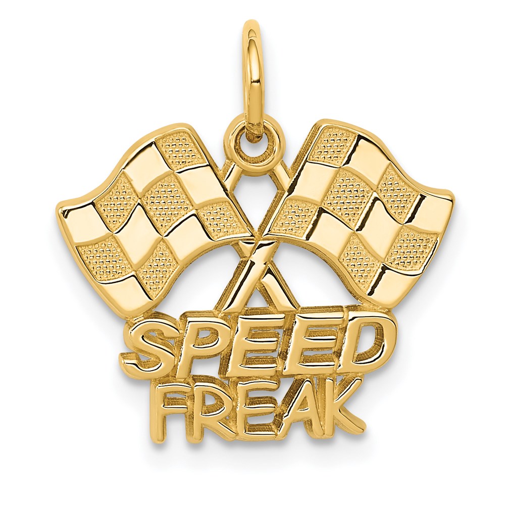 C1879.jpg 14K Racing Flags SPEED FREAK Charm - Image 1