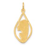 14k Blessed Virgin Mary Charm - Image 3
