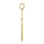 14k Greek Key Filigree Cross Pendant - Image 2