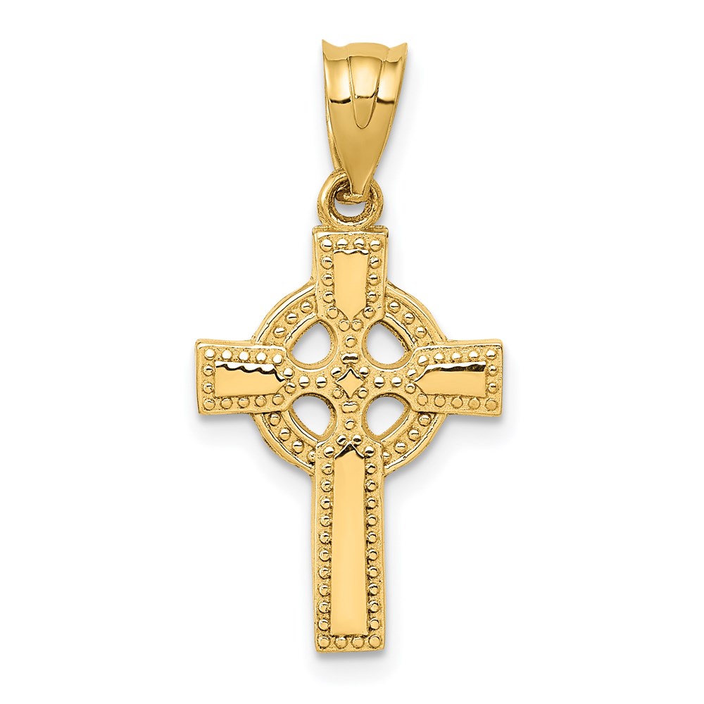 C1939.jpg 14k Celtic Cross Pendant - Image 1