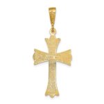 14k Fleur De Lis Cross Pendant - Image 4