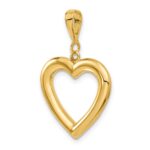 14K Polished Heart Pendant - Image 5