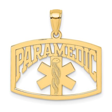 14k Cut-Out PARAMEDIC Charm