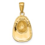14k 3-D Firefighter Helmet Pendant - Image 3