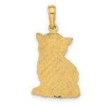 14k Polished Cat Charm - Image 3