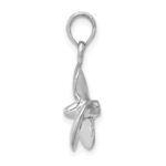 14K White Gold Polished 3-D Propeller Pendant - Image 2