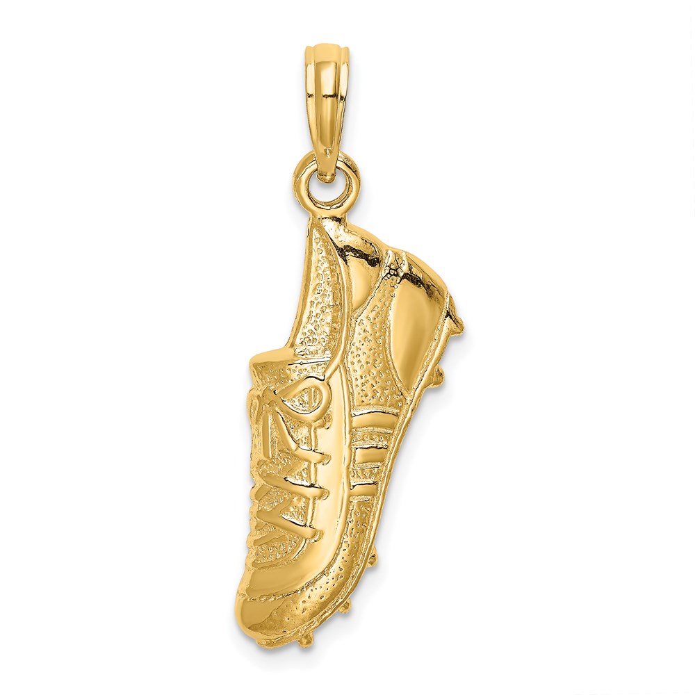 C2658.jpg 14k Polished Open-Backed Soccer Cleat Shoe Charm - Image 1