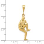 14K Polished 3-D Pitcher Baseball Charm - Image 5