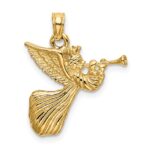 14k Angel with Trumpet Charm - Image 4