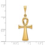 14k Egyptian Ankh Cross Pendant - Image 3