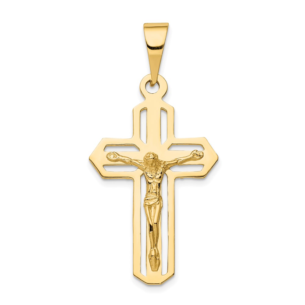 C2767.jpg 14k Polished Cut-out Crucifix Pendant - Image 1