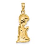 14k Praying Boy Pendant - Image 3