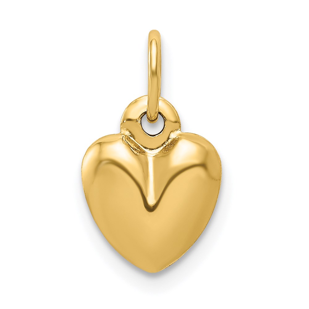 C2904.jpg 14K Polished 3-D Puffed Heart Charm - Image 1