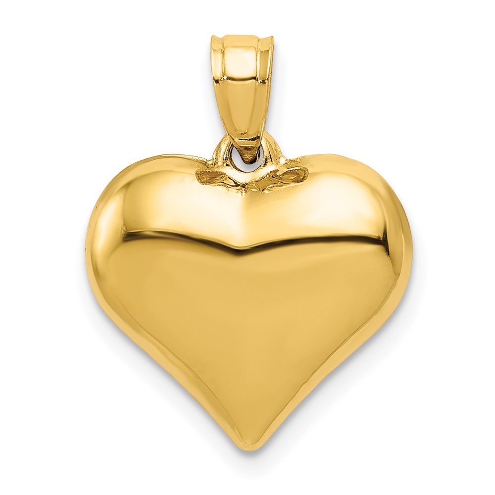 C2909.jpg 14K Polished 3-D Puffed Heart Pendant - Image 1