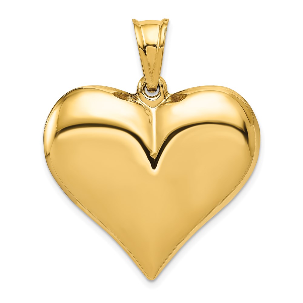 C2914.jpg 14K Polished 3-D Puffed Heart Pendant - Image 1