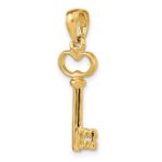 14K Polished 3-D Key Charm - Image 4