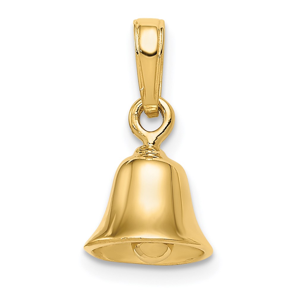 C2951.jpg 14k 3-D Moveable Bell Pendant - Image 1