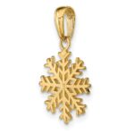 14k Snowflake Pendant - Image 4