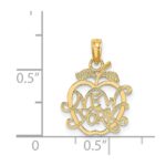 14k NEW YORK in Apple Cut-out Charm - Image 4