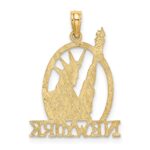 14k Cut-out NEW YORK with Statue of Liberty Charm - Image 3