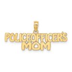 14k POLICE OFFICER'S MOM Charm