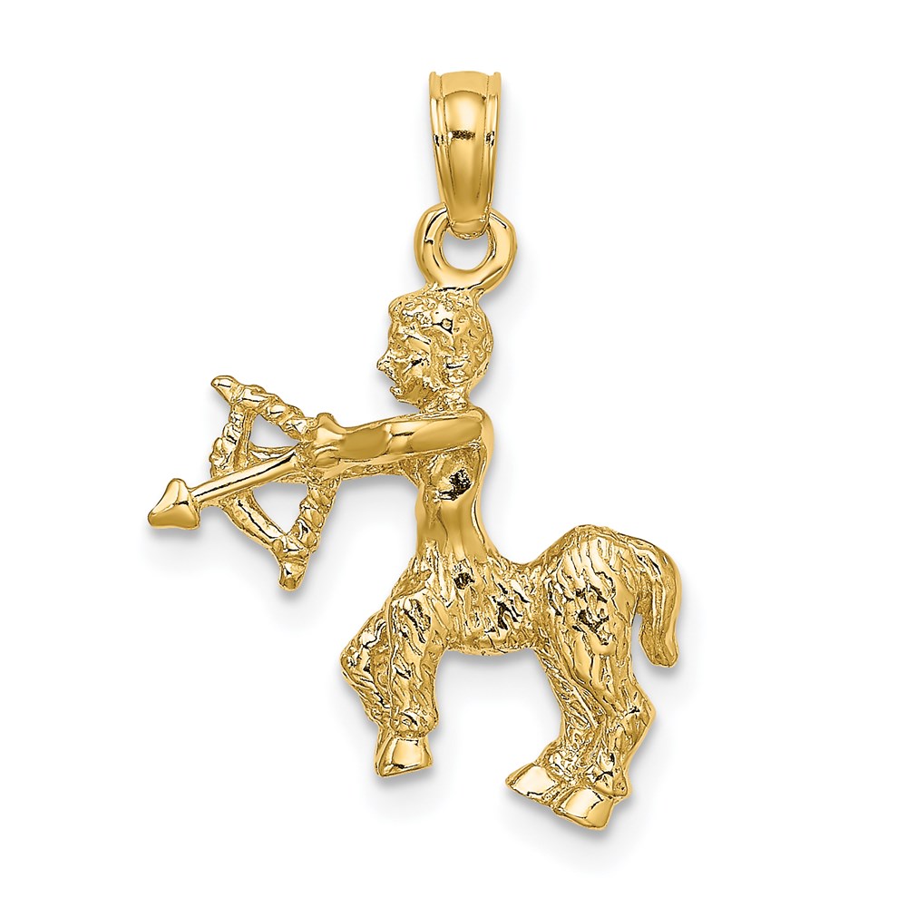 C3151.jpg 14k 3-D Sagittarius Zodiac Charm - Image 1