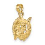 14k 3-D Pisces Zodiac Charm - Image 5