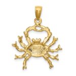 14k Large Cancer Zodiac Charm - Image 4