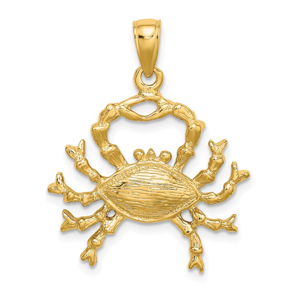 C3170.jpg 14k Large Cancer Zodiac Charm - Image 1