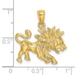 14k Large Leo Zodiac Charm - Image 3