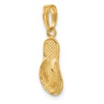 14k 3-D Single Flip-Flop Pendant - Image 5