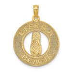 14K LIFES A BEACH Circle with Flip-Flop Charm