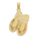 14k 3-D HAWAII ALOHA Double Flip-Flop Charm