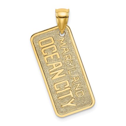 14k MARYLAND OCEAN CITY License Plate Charm