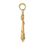 14k 3-D Anchor with Rope Pendant - Image 2