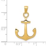 14k Anchor Pendant - Image 4