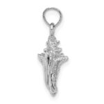 14K White Gold 3-D Conch Shell Charm - Image 2